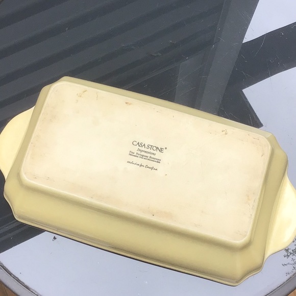 SALE! Gorgeous Large Casa Stone Fine Portuguese Stoneware Baking Dish - Picture 8 of 9